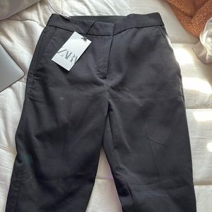 Zara Black Trousers In Size Small